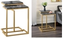 Furniture of America Tangle Rectangle Nesting Table, 2 Piece